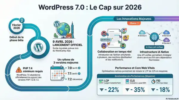 Les nouveautés WordPress 7.0